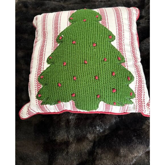 Hobby Lobby Christmas tree pillow plaid sweater tree - Picture 1 of 4